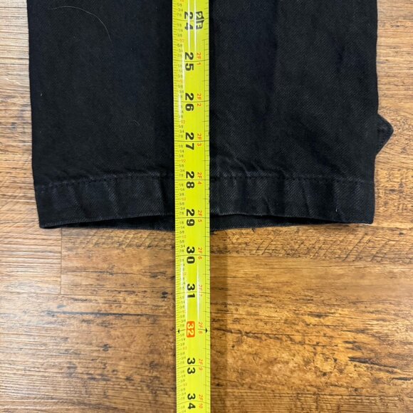 Free People We The Free Black Marx Slouchy Baggy Cargo Denim Jeans Women's 30x29 - Picture 10 of 10